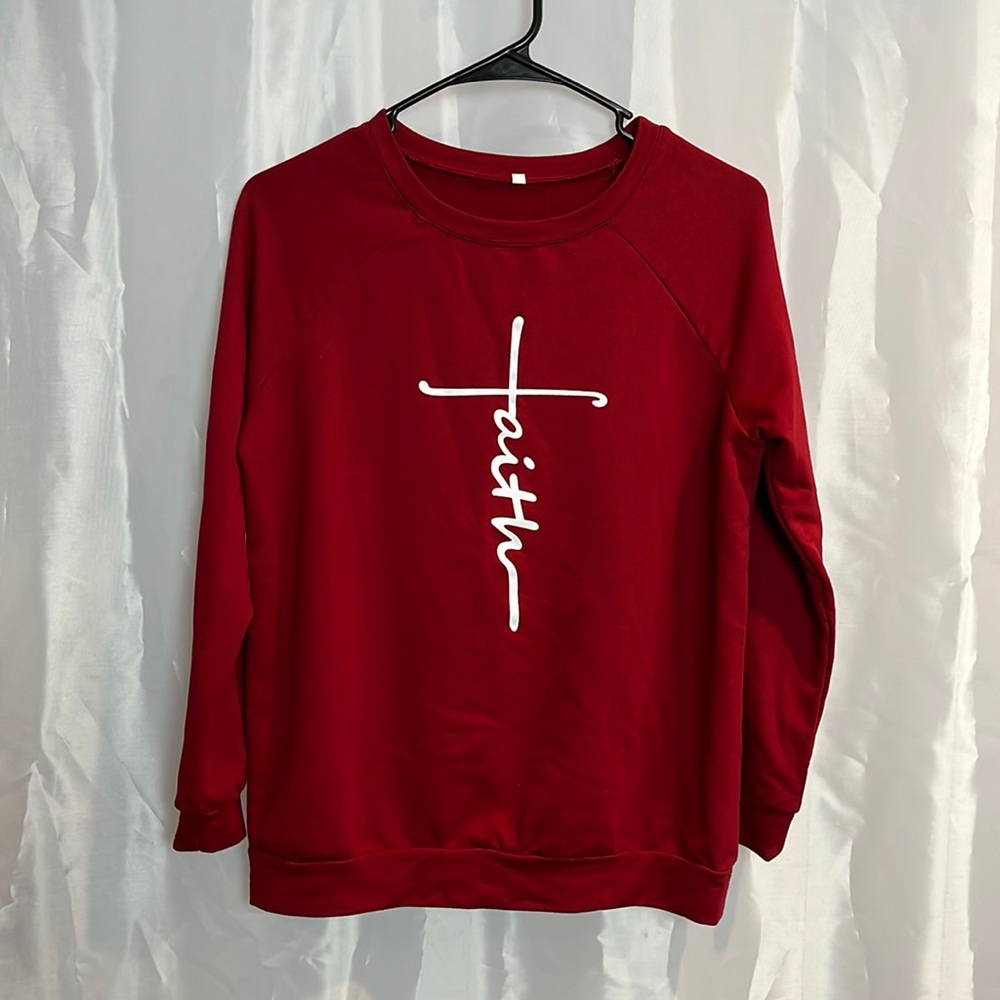 Long sleeve light “Faith” sweatshirt vet 1770